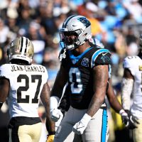 Panthers TE Ja’Tavion Sanders carted off field for neck injury