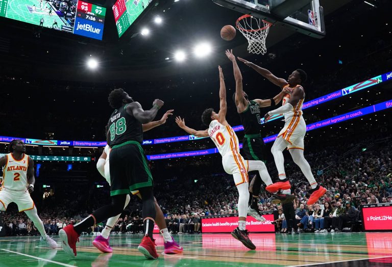 Hawks catch Celtics in closing seconds for win