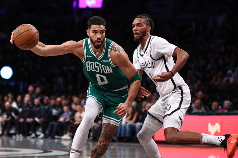 Jayson Tatum overpowers Nets as Celtics win big