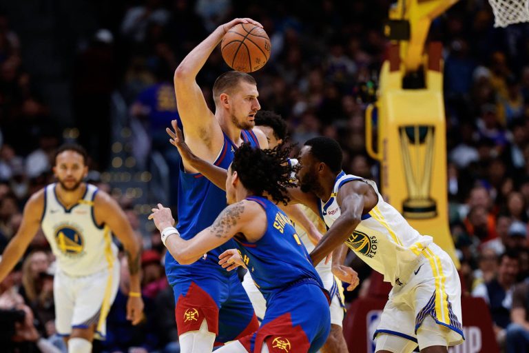 Nikola Jokic scores 38 as Nuggets rally past Warriors in NBA Cup