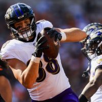 Report: Ravens TE Charlie Kolar played with broken arm