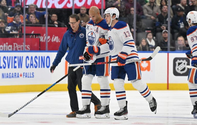 Oilers D Darnell Nurse (head) out 5-10 days after hit