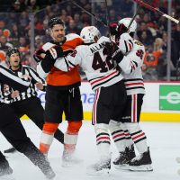 Down two in third, Flyers rally past Blackhawks in OT