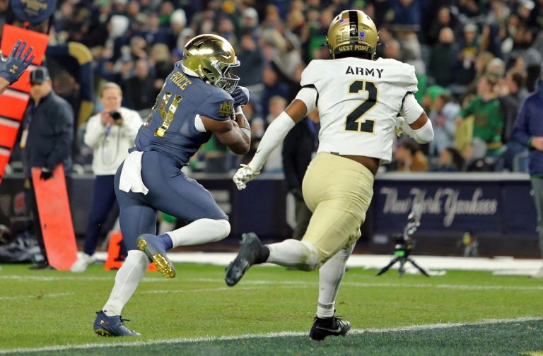 Jeremiyah Love stars as No. 6 Notre Dame routs No. 19 Army