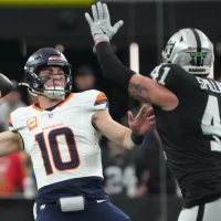 Bo Nix leads Broncos to season sweep of Raiders