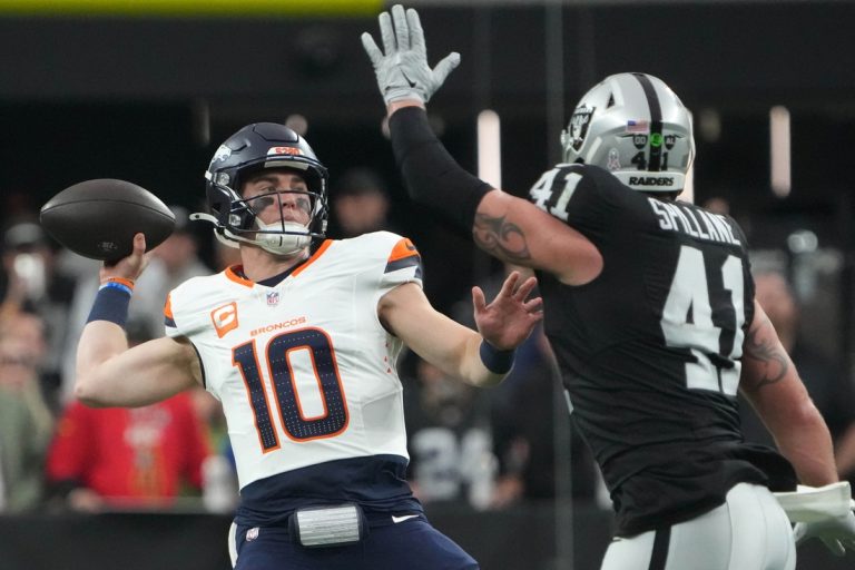 Bo Nix leads Broncos to season sweep of Raiders