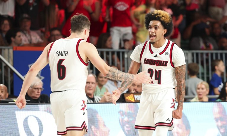 Louisville takes aim at Oklahoma in tournament final in Bahamas