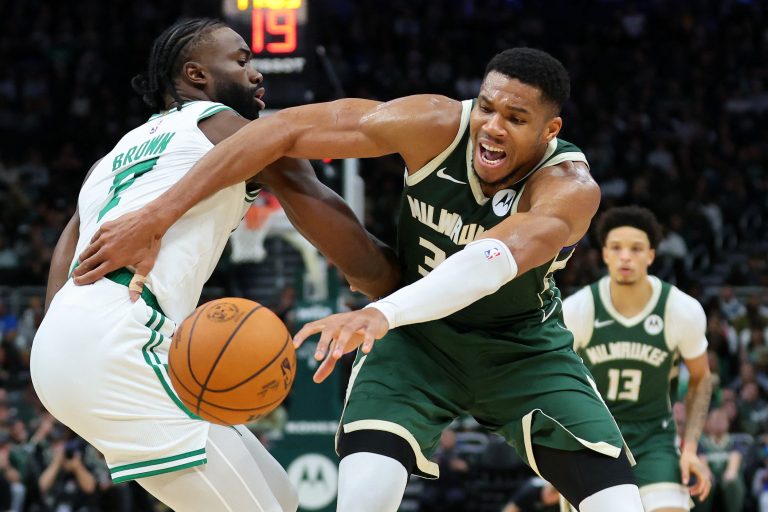 Brown calls Antetokounmpo ‘a child’ after fake handhsake