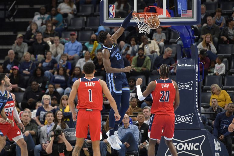 Jaren Jackson scores 39 points, Grizzlies rip Wizards