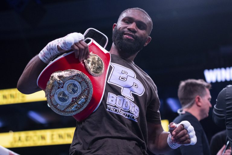 ‘Boots’ Ennis defends IBF title, beating Ukraine’s Chukhadzhian