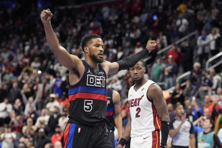 Pistons beat Heat in OT, aided by technical FT