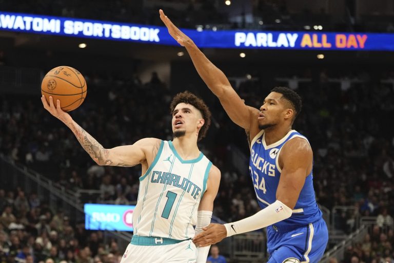 LaMelo Ball scores 50 in Hornets’ loss to Bucks