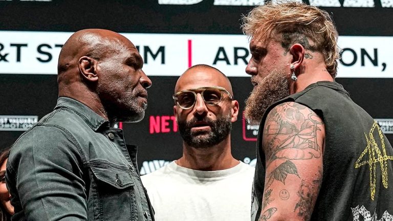 Mike Tyson slaps Jake Paul after weigh-in for Netflix fight Friday night