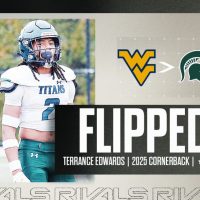 High-three-star 2025 cornerback Terrance Edwards discusses flip to Michigan State from West Virginia